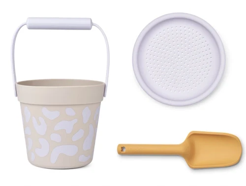 Liewood leo misty lilac strandsæt Elmo silikone (3-pack)